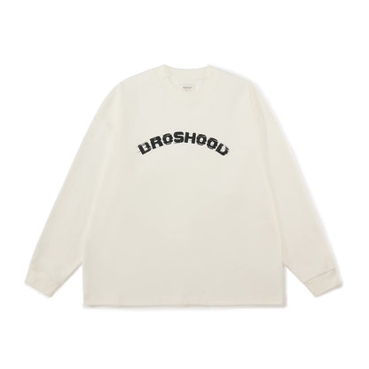 BROSHOOD フロントロゴ ロングTシャツ MB5341