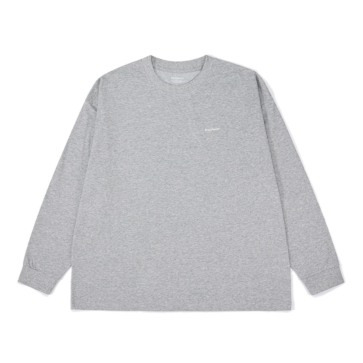 BROSHOOD ワンポイントロゴ ロングTシャツ MB5337