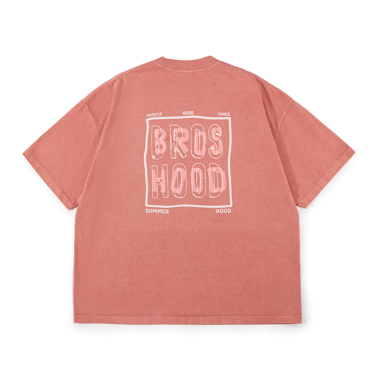BROSHOOD バックプリント Tシャツ MB5221