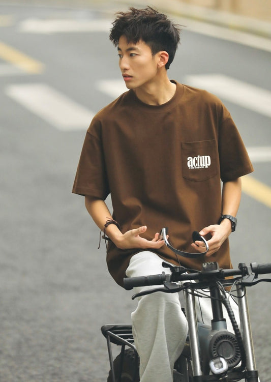 SAVILLE ロゴ ポケット Tシャツ MB4039