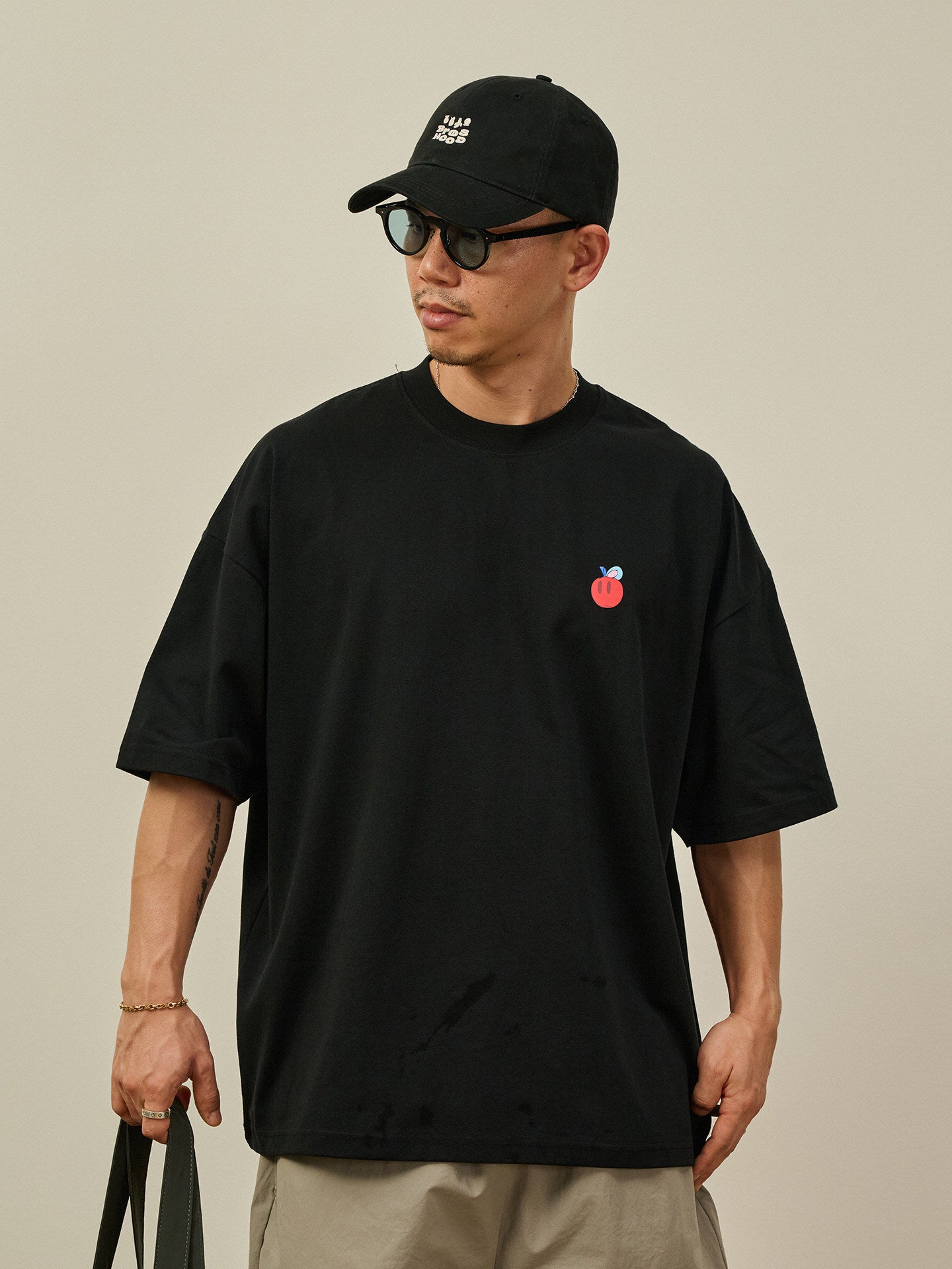 BROSHOOD ワンポイントロゴ Tシャツ MB5266