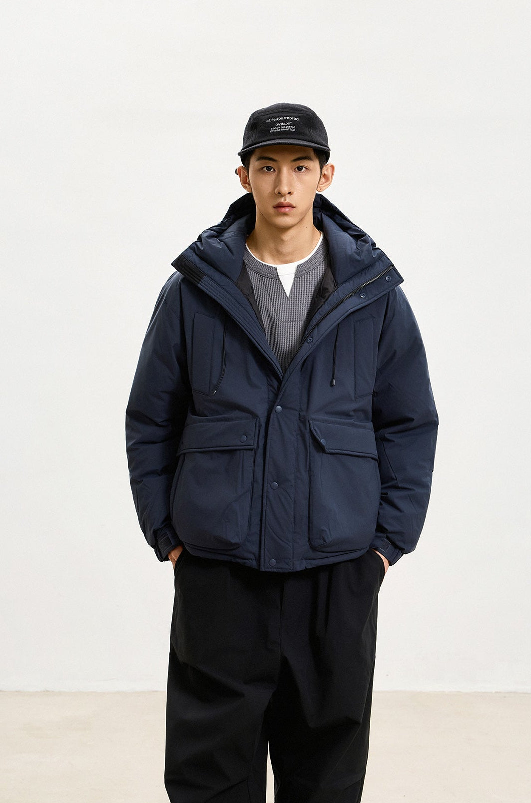 WDR フード ダウンジャケット MB4909