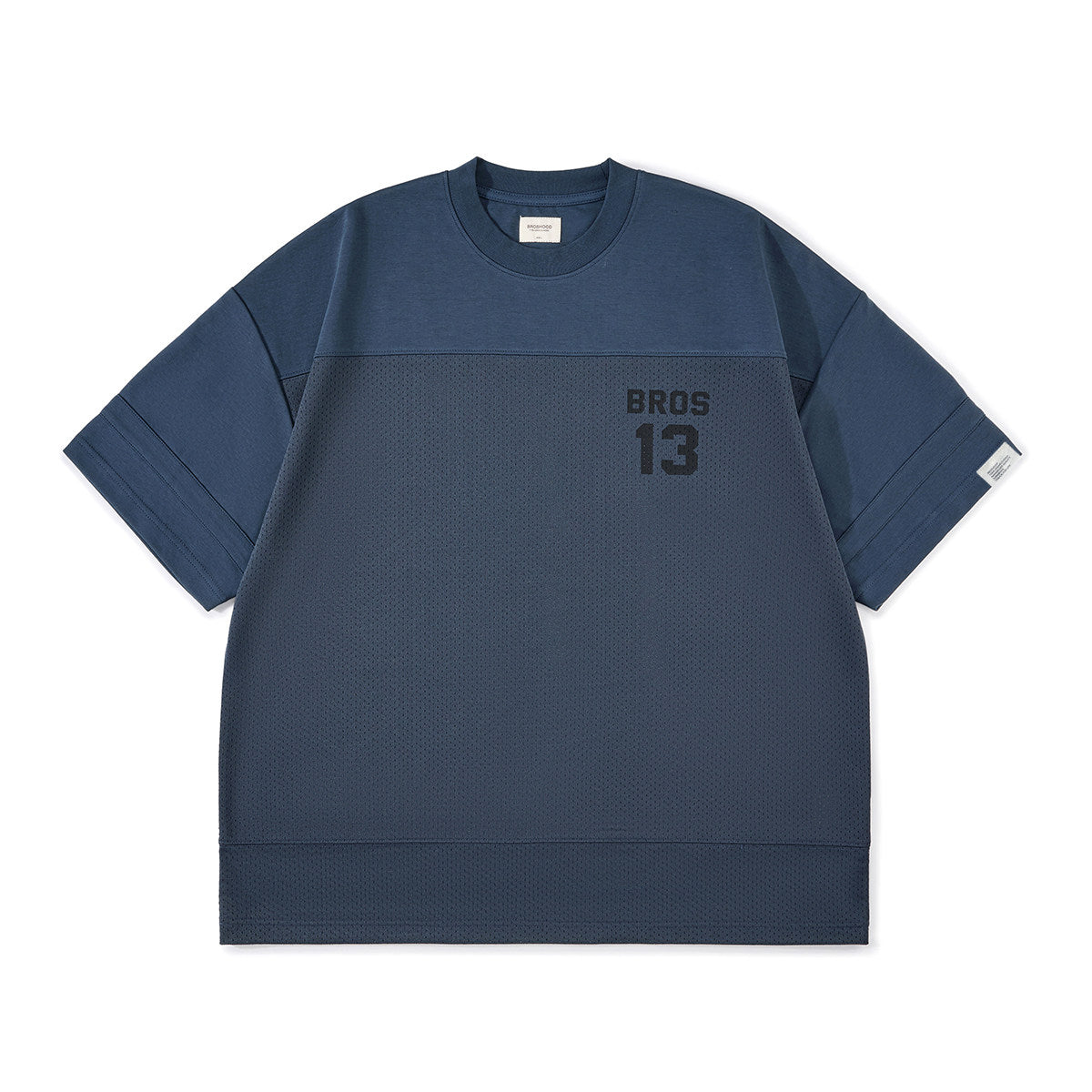BROSHOOD バックプリント メッシュTシャツ MB5227