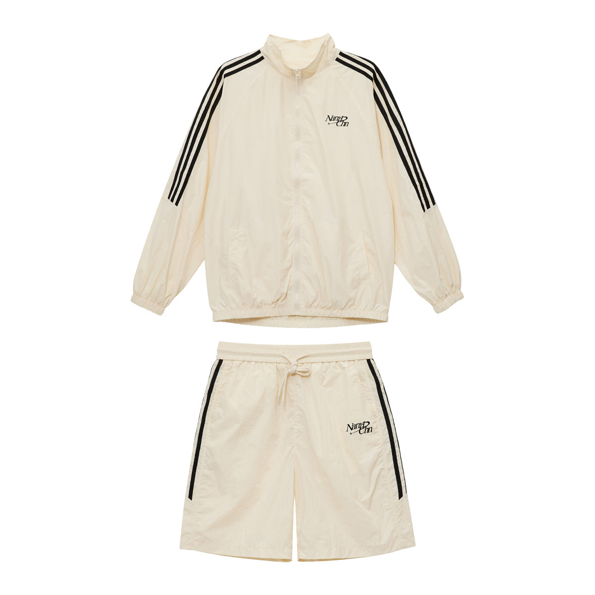 サイズ変更可能　ストレート　ホワイト　needles トラックパンツ サイズ変更可能 needles セットアップ ホワイト トラックパンツ 【公式