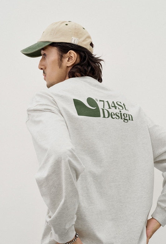 714STREET バックプリント ロングTシャツ MB4898
