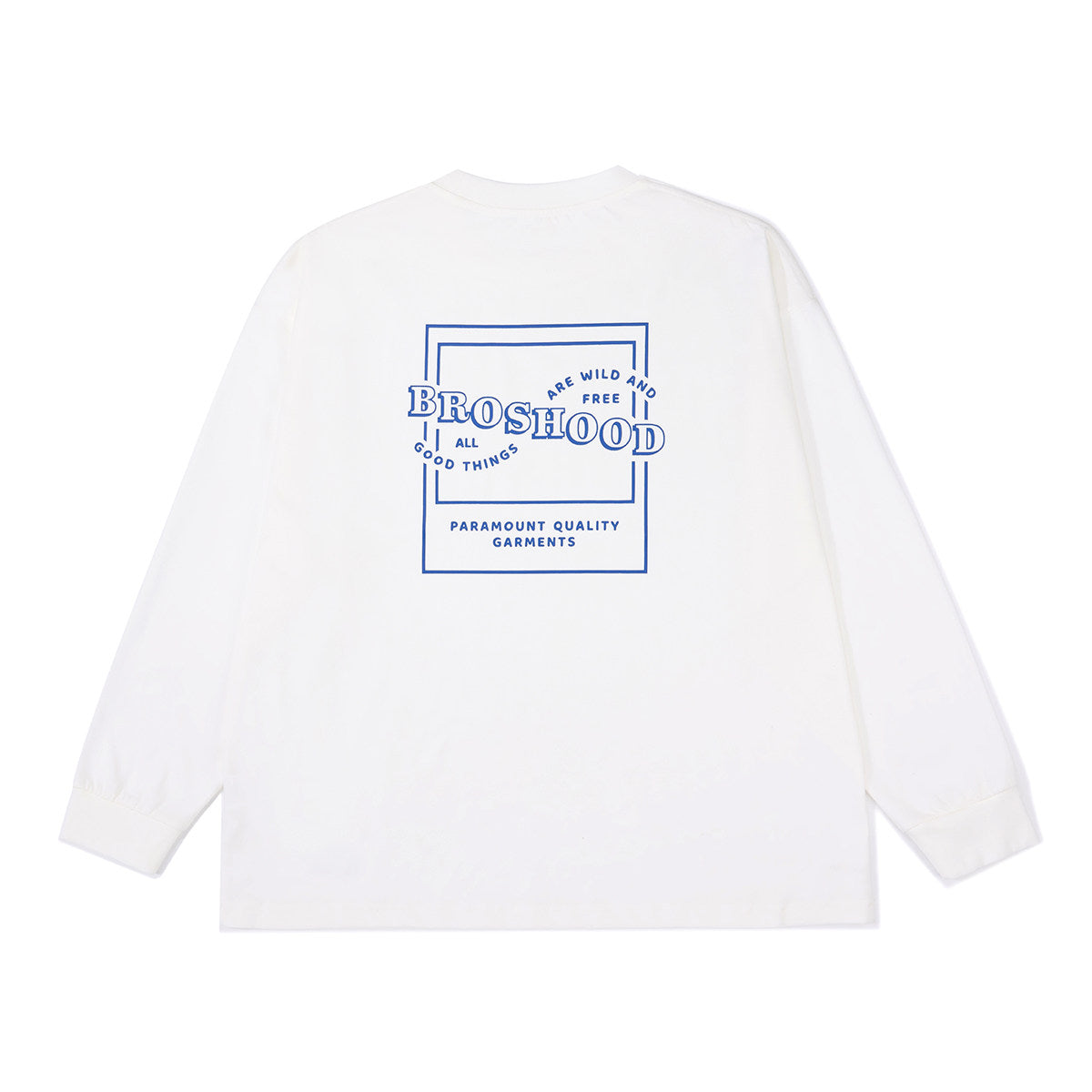 BROSHOOD バックプリント ロングTシャツ MB5340