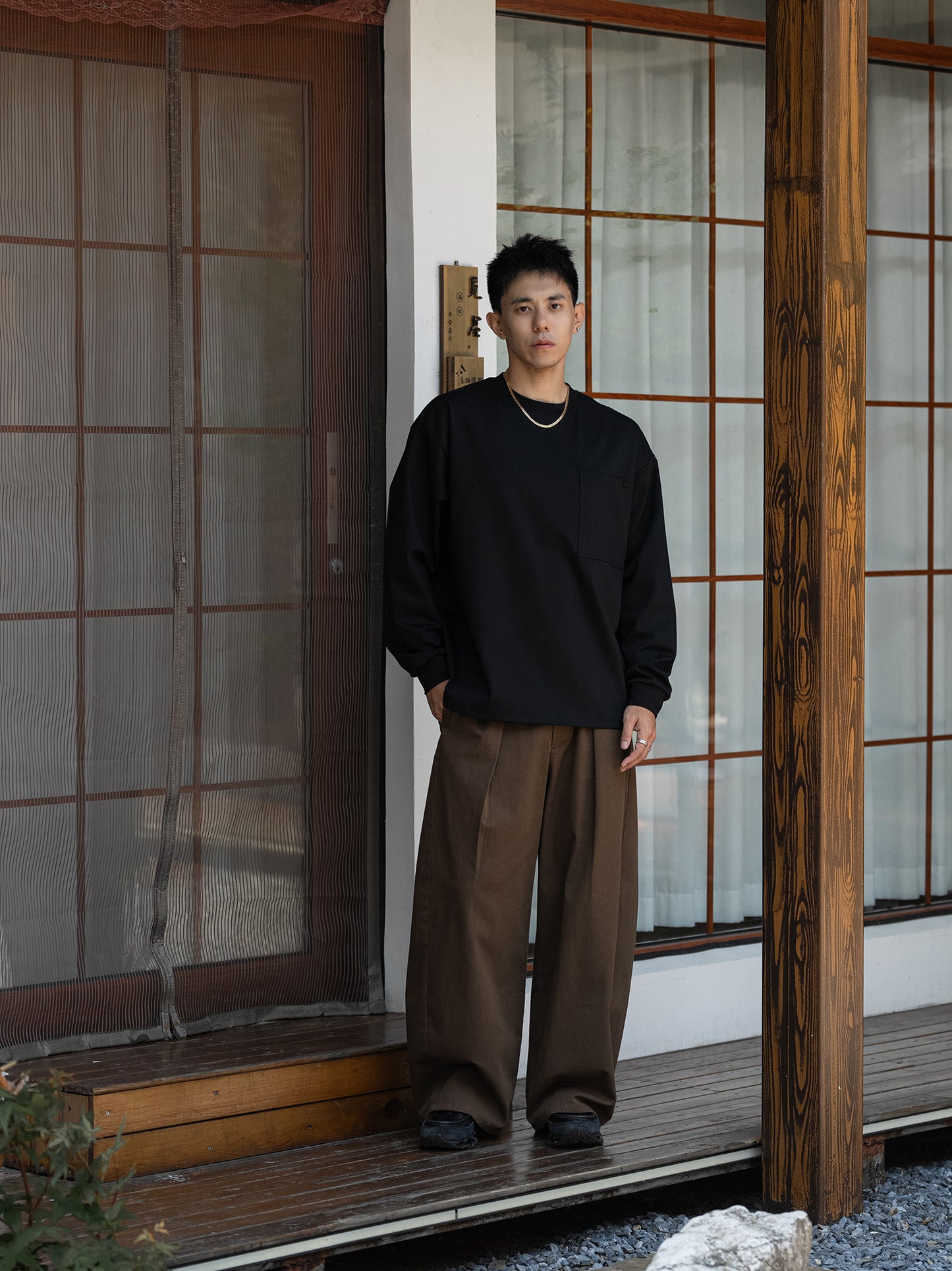 MASSULTI ポケット ロング Tシャツ MB4860