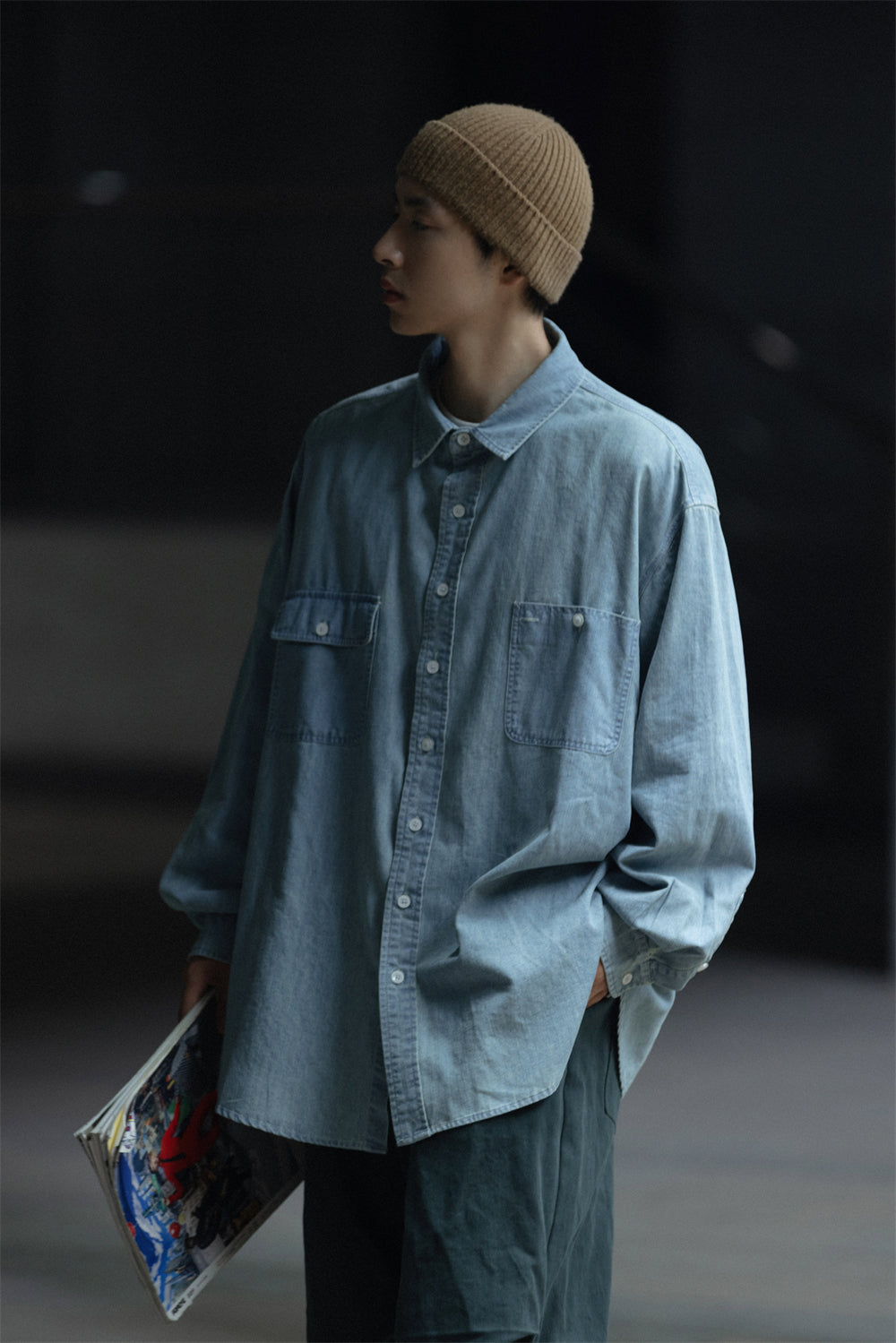 NOEARS ウォッシュ デニムシャツ – MOBU