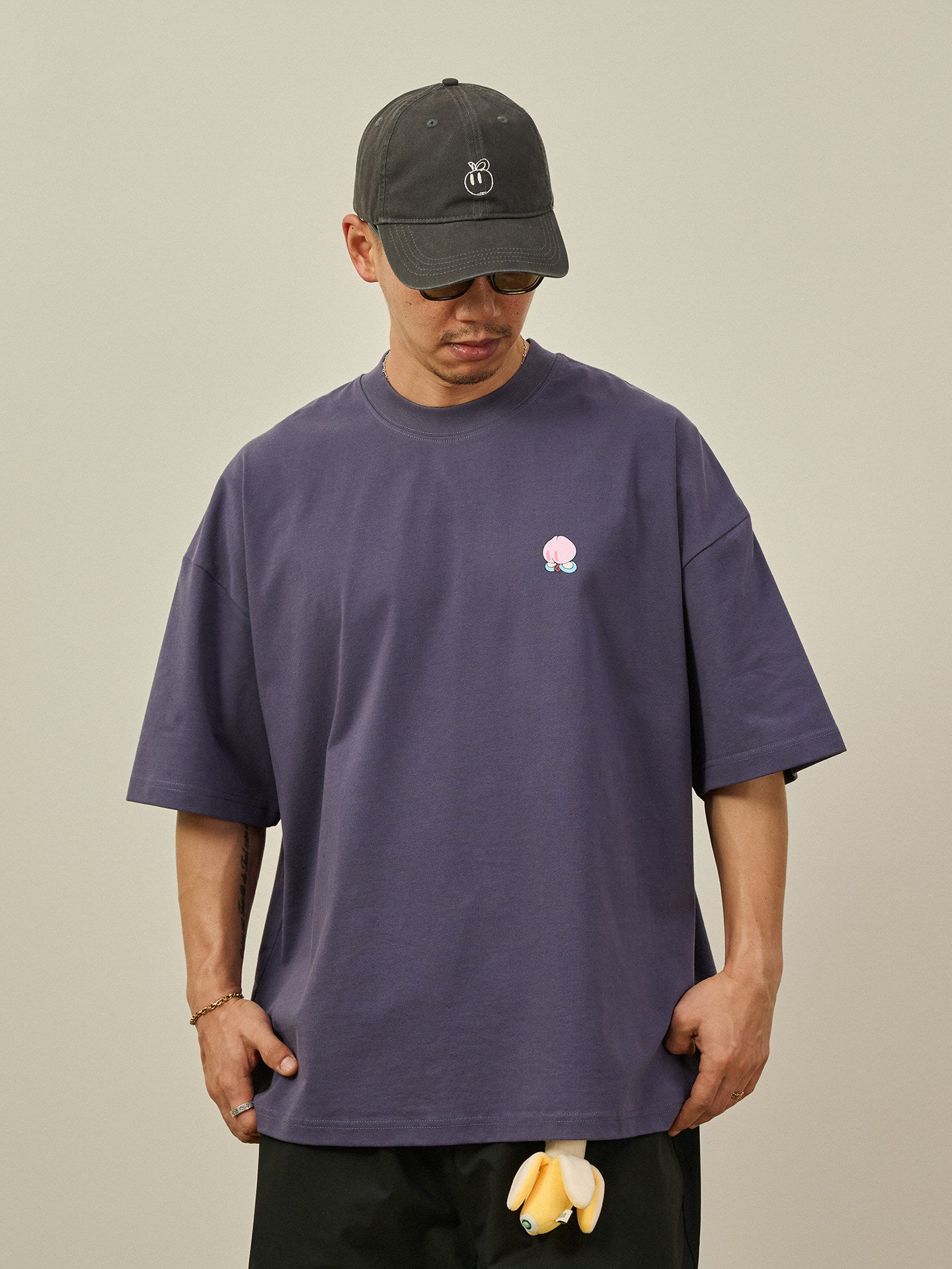BROSHOOD ワンポイントロゴ Tシャツ MB5266