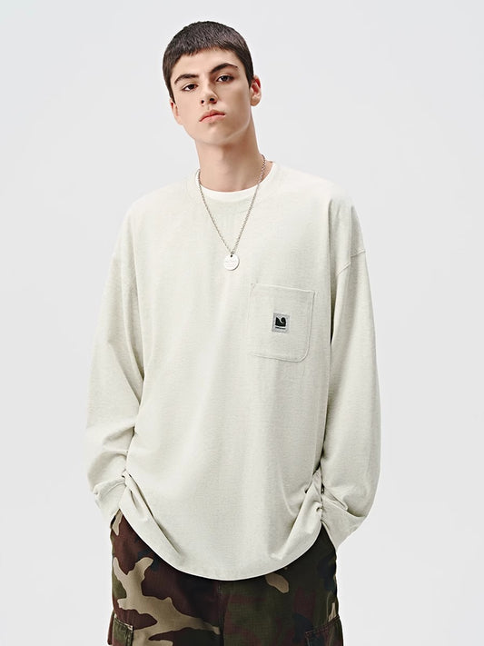 714STREET ポケット ワンポイントロゴ ロングTシャツ MB4667