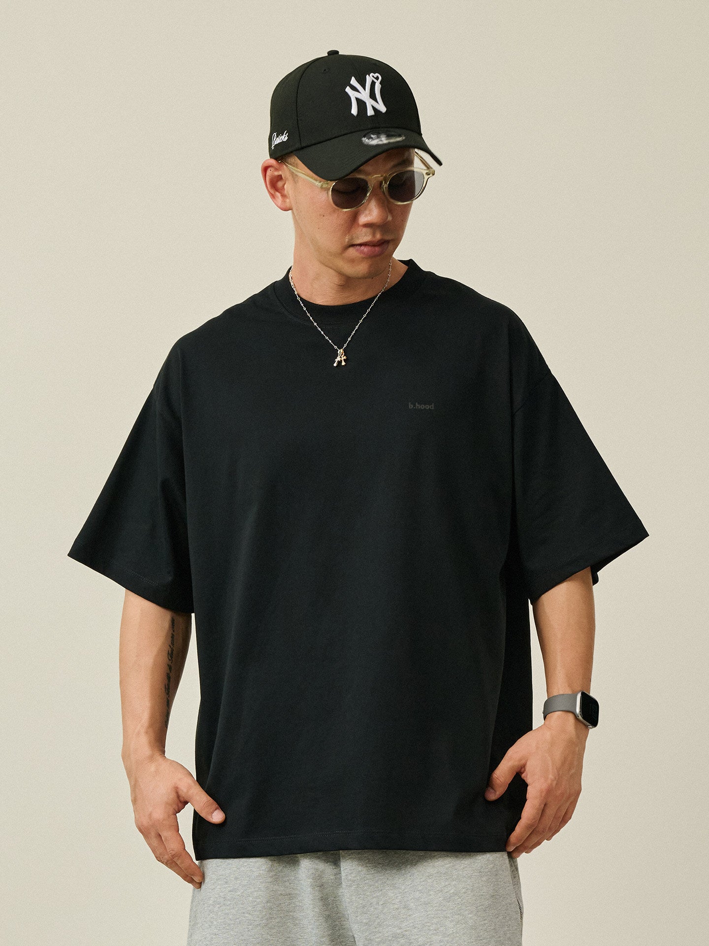 BROSHOOD ワンポイントロゴ Tシャツ MB5249
