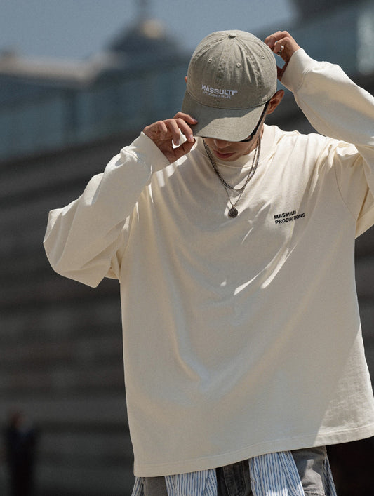 MASSULTI ワンポイントロゴ ロングTシャツ MB3836