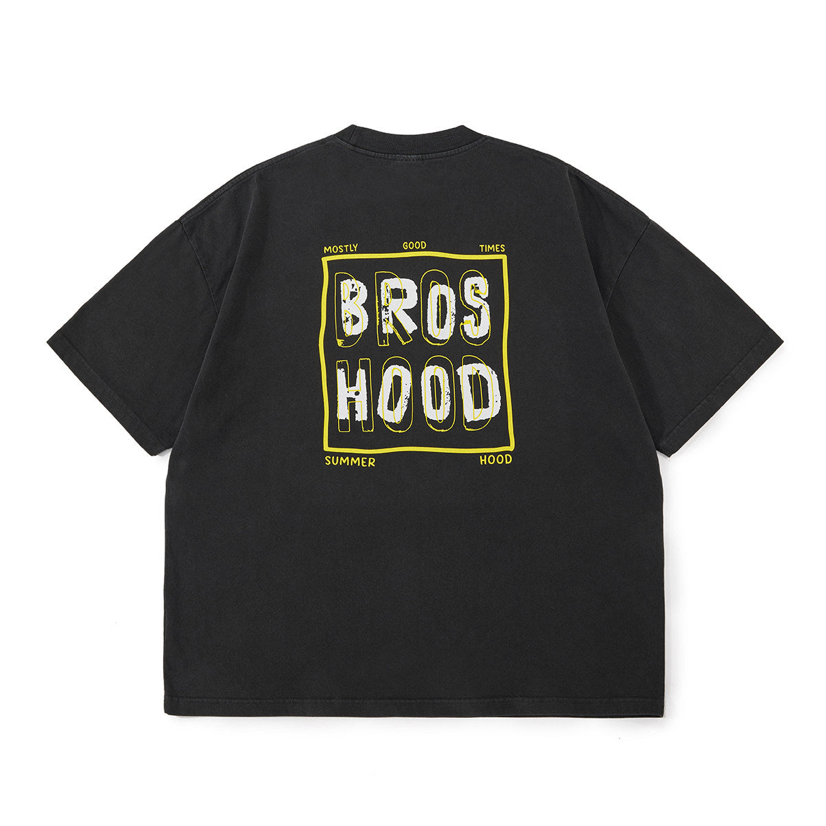 BROSHOOD バックプリント Tシャツ MB5221