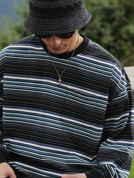 UNBENT ボーダー ロングTシャツ MB4885
