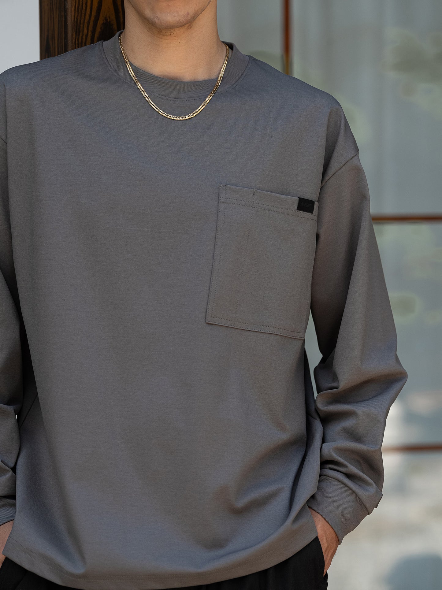 MASSULTI ポケット ロング Tシャツ MB4860