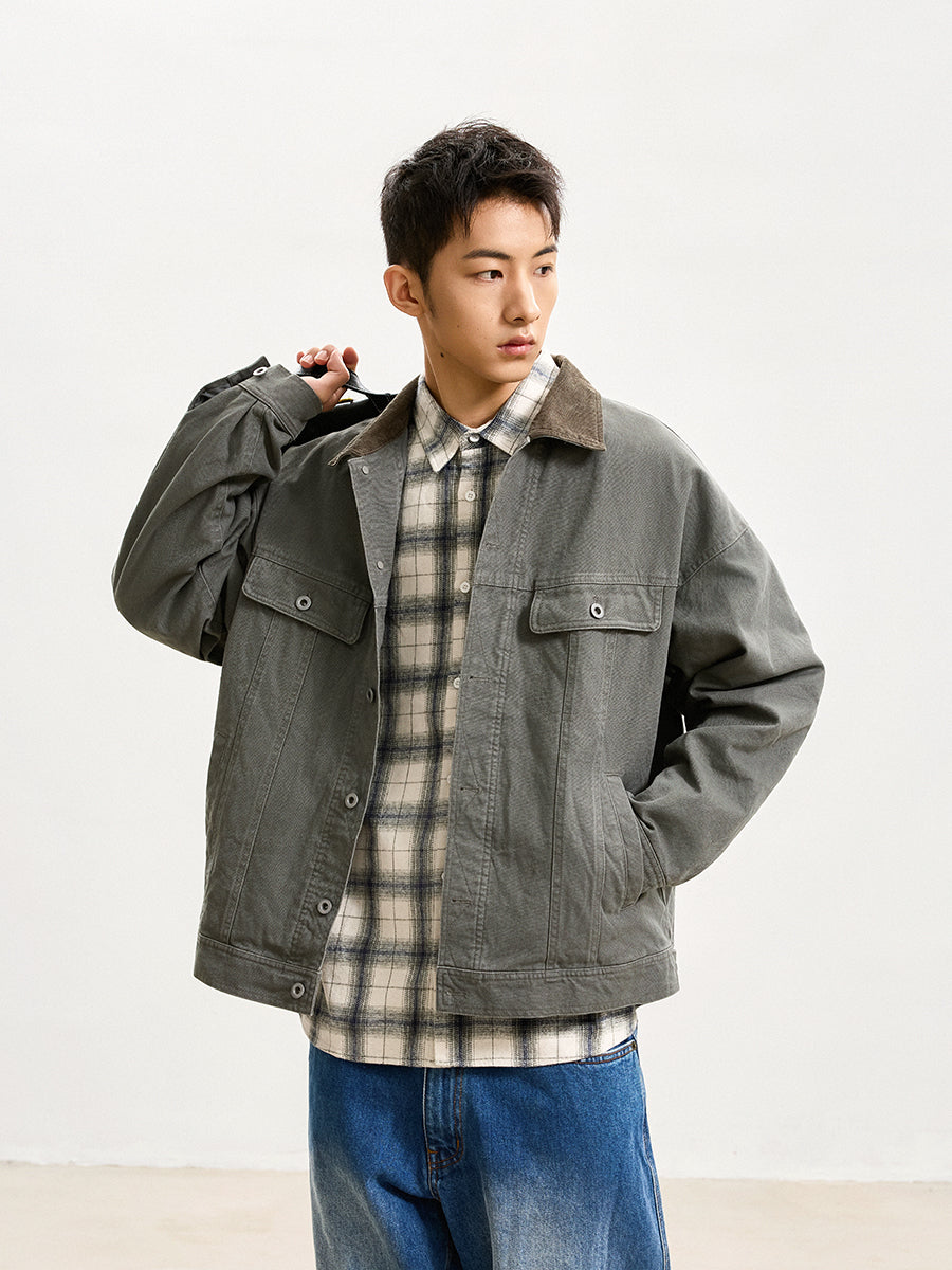 WDR ウォッシュ 襟コーデュロイ ジャケット – MOBU