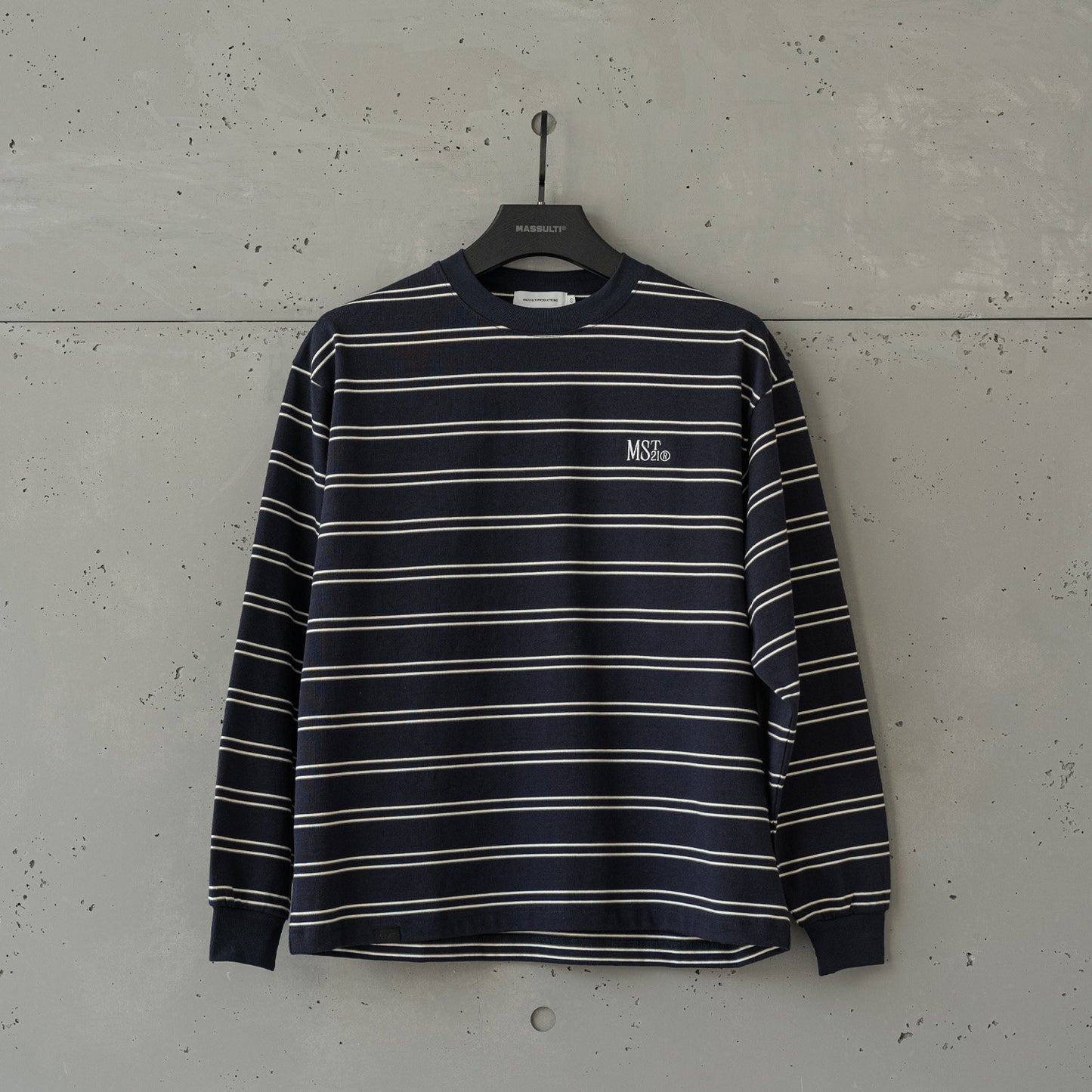 MASSULTI ストライプ ロングTシャツ MB5080