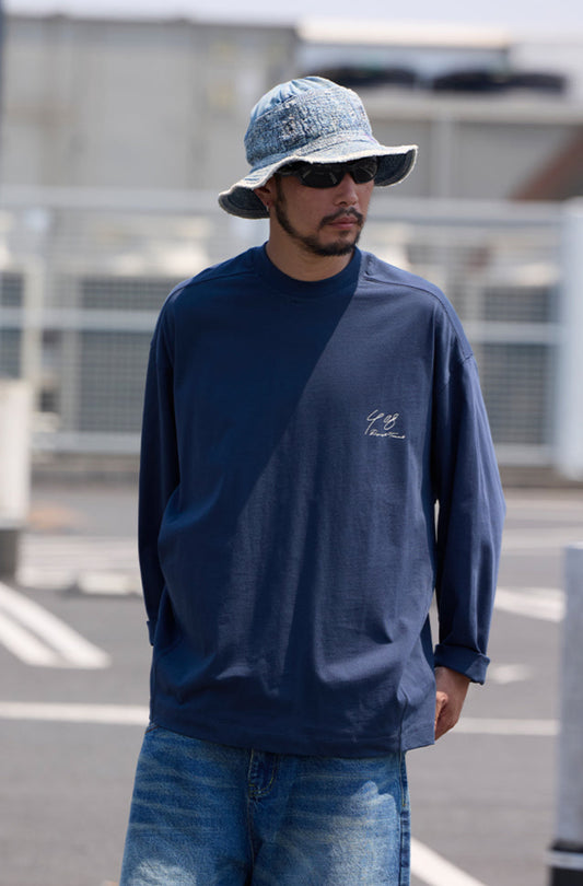 SHOGA ワンポイントロゴ ロングTシャツ MB4877