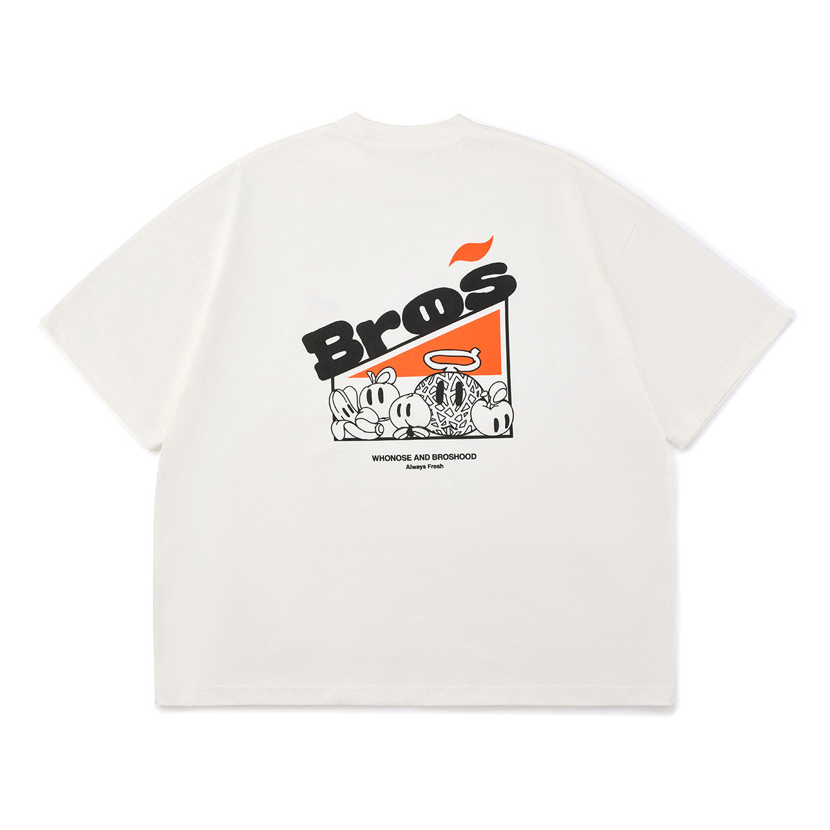 BROSHOOD バックプリント Tシャツ MB5220