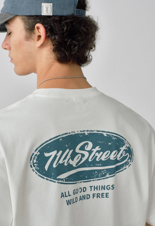 714STREET バックプリント Tシャツ MB4670