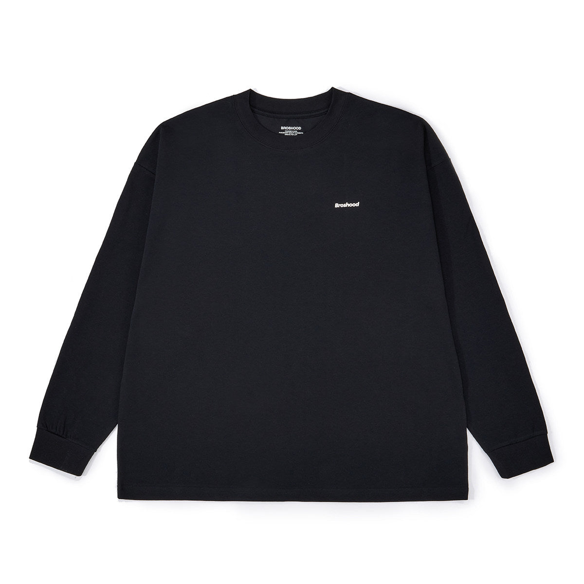 BROSHOOD ワンポイントロゴ ロングTシャツ MB5337