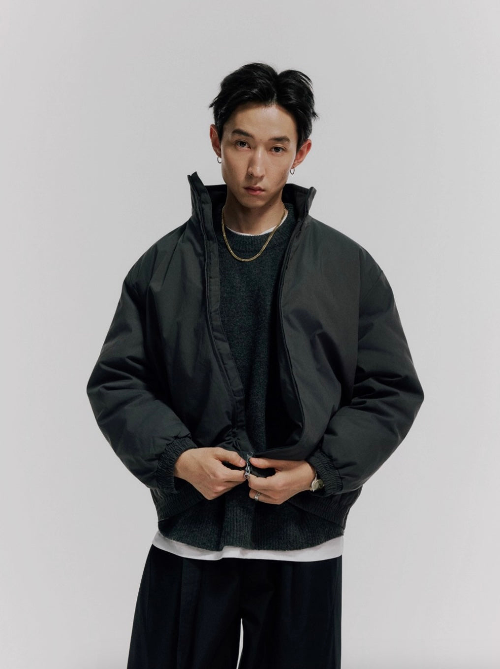 MASSULTI 中綿 スタンドカラージャケット MB4934