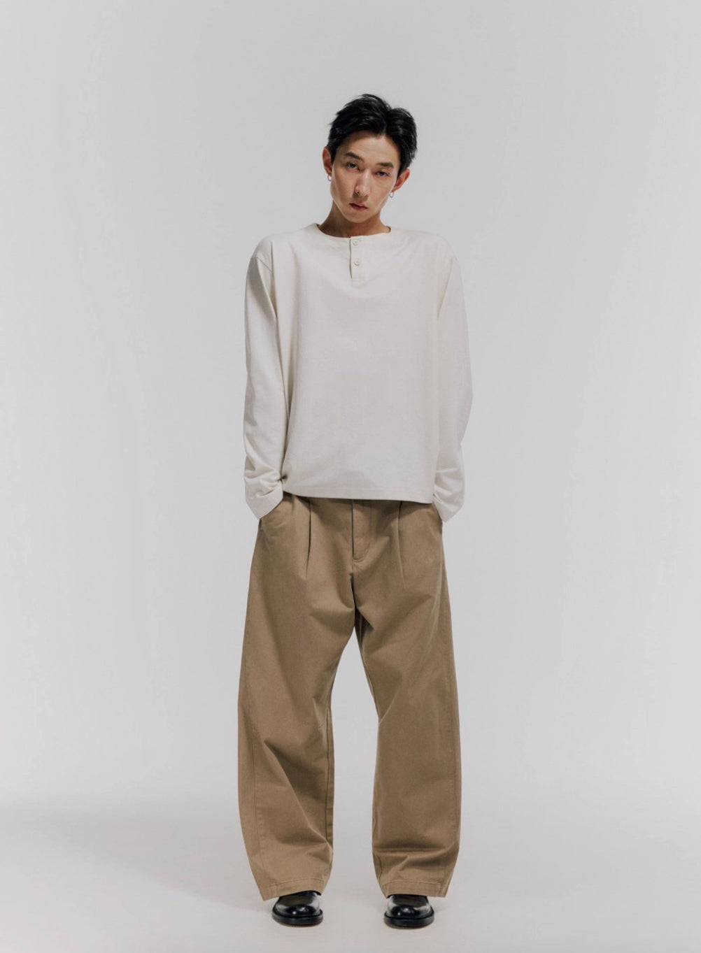 MASSULTI ヘンリーネックシャツ MB4941