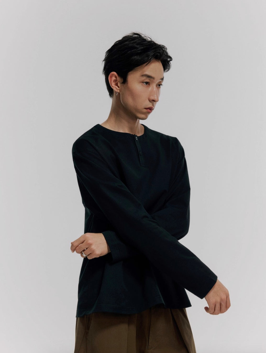 MASSULTI ヘンリーネックシャツ MB4941